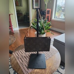 Authentic LV Micro Pouchette With Original LV Chain